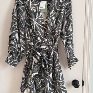 H&M Leaf Print Dress